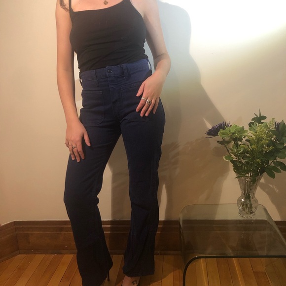 Pair of vintage sailor jeans / pants - Picture 1 of 5